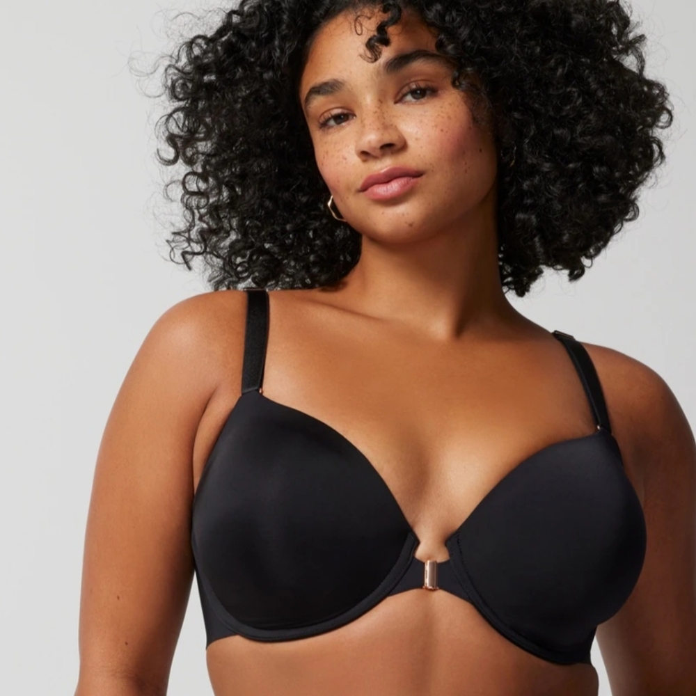 Soma 38B Black Vanishing 360 Front-Close Bra - Picture 2 of 5